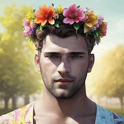 Flower Headband profile picture for men